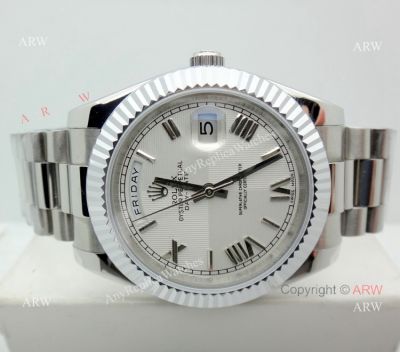 New Copy Rolex Day-Date White Dial Presidential Watch 40mm